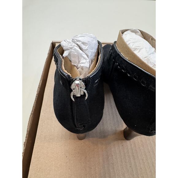 LifeStride Shoes Womens Size 5W Black Suede Booties Soft System Heels Flex Zip - Picture 8 of 10